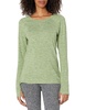 Amazon Essentials Women's Brushed Tech Stretch Long-Sleeve Crewneck Shirt (Available in Plus Size)