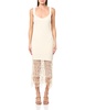 AMUR Women's Archie Fringe Crochet Midi
