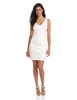 Hailey by Adrianna Papell Women's V-Neck Lace-Detailed Dress