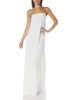 Norma Kamali Women's Strapless Tailored Side Slit Gown