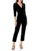 Donna Morgan womens Deep V-neck Jumpsuit Event Occasion Party Date Night Out Guest ofCasual Night Out Dress