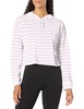 Andrew Marc Women's Breathable Lightweight Knit Dropped Shoulder Cropped Hoodie