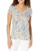 NIC+ZOE Women's Palm Ss V Tee