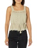 Lucky Brand Women's Vintage Embroidered Lace Bubble Tank