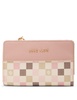 Anne Klein Womens Medium Bifold Logo Wallet, Rosewater Multi/Rosewater