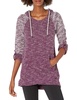 Andrew Marc Women's Roll Sleeve Hooded Tunic