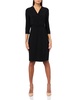 Kasper Women's Wrap Dress W/Wb & Bar Trim