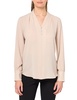 Adrianna Papell Women's Solid Long Sleeve Blouse