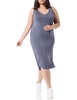 Amazon Essentials Women's Jersey Regular-Fit Sleeveless v-Neck Midi Dress (Previously Daily Ritual)