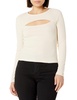 BCBGeneration Women's Fitted Long Sleeve Top with Cut Out