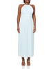 BCBGMAXAZRIA Women's Sleeveless Halter Neck Pleated Evening Maxi Dress
