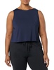 Amazon Essentials Women's Tech Stretch Cropped Loose-Fit Tank