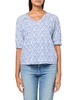 NIC+ZOE Women's Dotty Ikat Elbow Sleeve V-Neck Tee