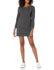 Norma Kamali Women's 3/4 Sleeve Tailored Terry Mini Dress