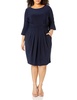 Eliza J Women's Plus Size Sheath Dress with Flounce Sleeve