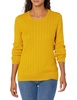 Amazon Essentials Women's Lightweight Long-Sleeve Cable Crewneck Sweater (Available in Plus Size)