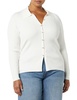 Amazon Essentials Women's Fine Gauge Stretch Polo Ribbed Cardigan (Previously Daily Ritual)