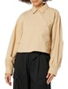 The Drop Women's Travertine Cropped Asymmetric Front Shirt by @karenbritchick