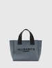 AllSaints Izzy mini tote bag in gray