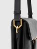 AllSaints Jupiter grain leather crossbody bag in black