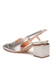 Agl Leather Moccasin With Metallic Effect