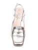 Agl Leather Moccasin With Metallic Effect