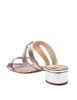 Aquazzura Laminated Leather Mule