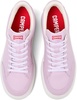 Purple leather sneakers for women