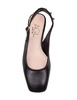 Sling-back Angie L Spike In Black Leather With Studs