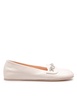 Moccasin Hoola Hoop Ribbon In Soft Leather Chalk Color