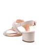 Lala Straps Leather Sandal Chalk Color