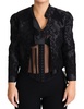 Embroidered Silk Blend Foliage Jacket