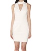nicole keyhole bodycon dress in white