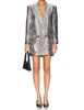 veneda mini dress in silver sequin