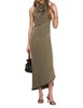 laurel dress in forest green
