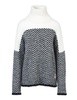 women’s jasper high neck chevron sweater