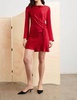 alessandra dress in scarlet
