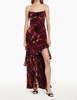 magnolia maxi dress in sorrel burnout