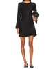 bias mini dress in black