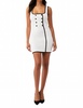 keisha dress in white and black