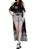 cold shoulder walk through maxi romper in black