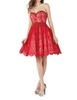 short prom dress in hot red