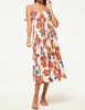 kamina midi dress in flora marbella