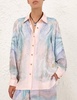 illuminate relaxed shirt in blue agate