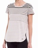 Calvin Klein Women's Performance T-Shirt,Nu Beige Combo,Large
