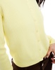 ASOS DESIGN knit cardigan in buttermilk yellow