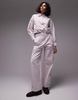Mango tapered pants in pale pink - part of a set
