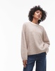 ARKET super soft alpaca wool blend relaxed sweater in beige