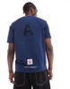 AAPE by A Bathing Ape embossed logo T-shirt in navy