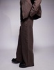 ASOS DESIGN super baggy pants in brown twill